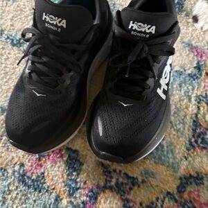 Hoka womens Bondi 8 Running Shoes - Black